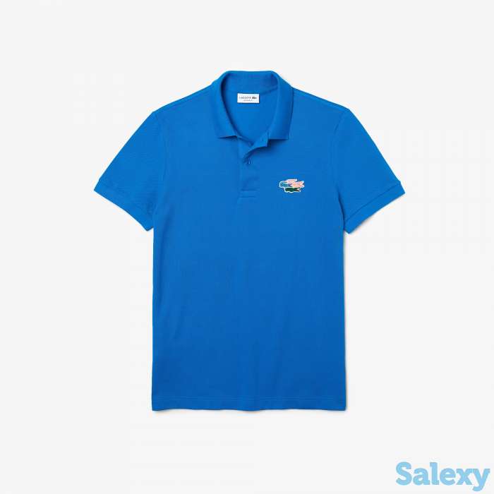 Мужская рубашка поло lacoste regular fit crocodiles из органического хлопка, фотография 5