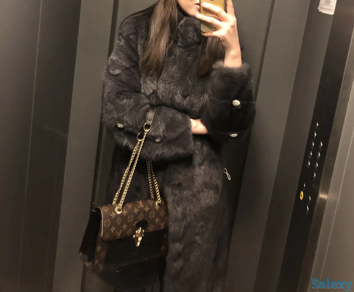 Норковая шуба, не стриженная, высокого качества, фотография 2