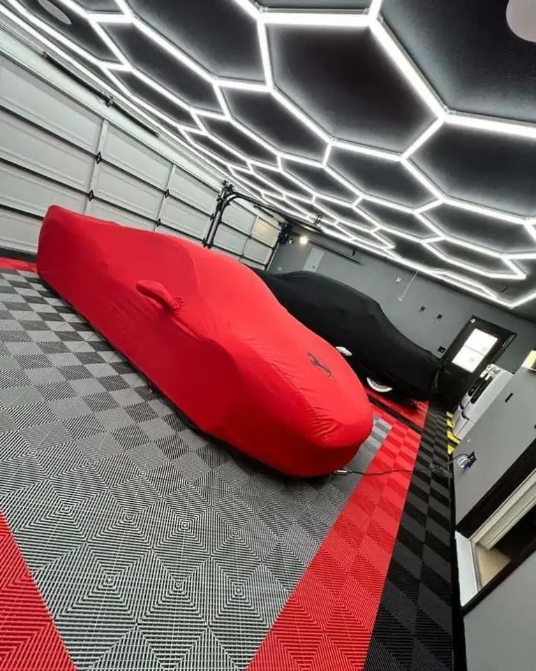 Освещения в виде сот модульное для гаража, фотография 2