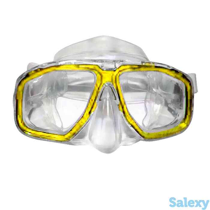 Маска для плавания marvel, прозрачный /желтая, фотография 1
