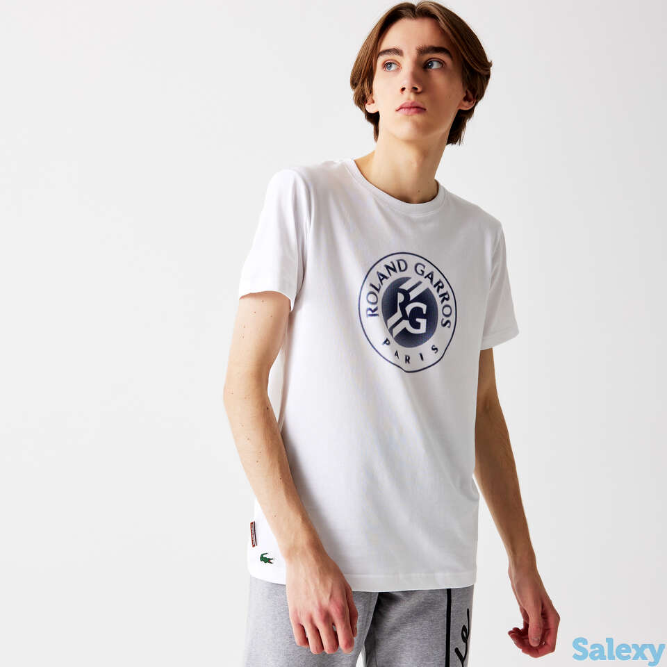 Мужская футболка lacoste sport roland garros edition из органического хлопка, фотография 1