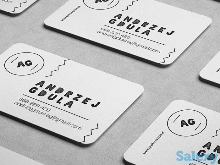 Визитки 1 сторонние с вырезкой 100-500 шт., фотография 1