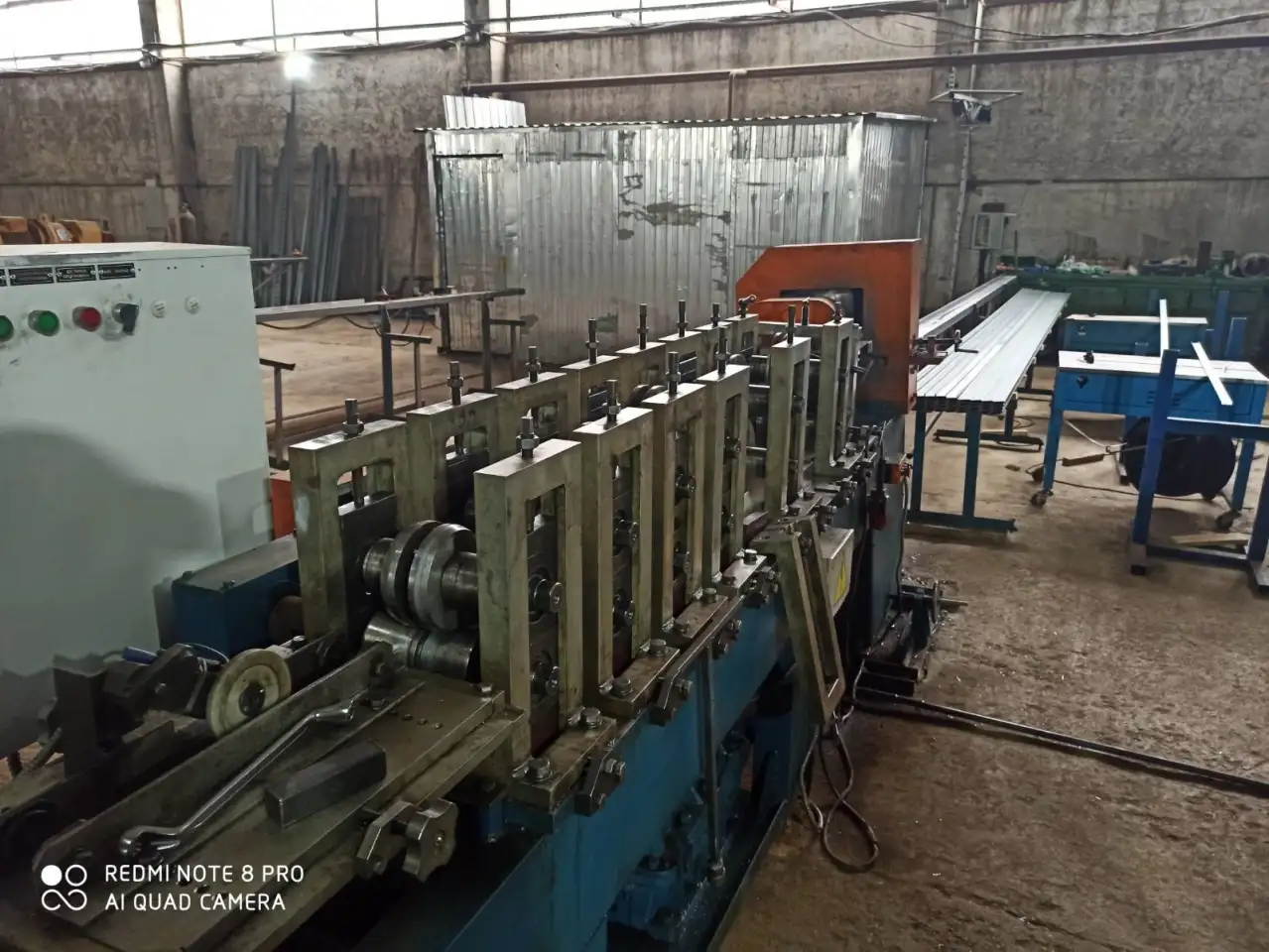 Профилегибочная линия 8-клетей для производства армирующих профилей для окон ПВХ, фотография 1