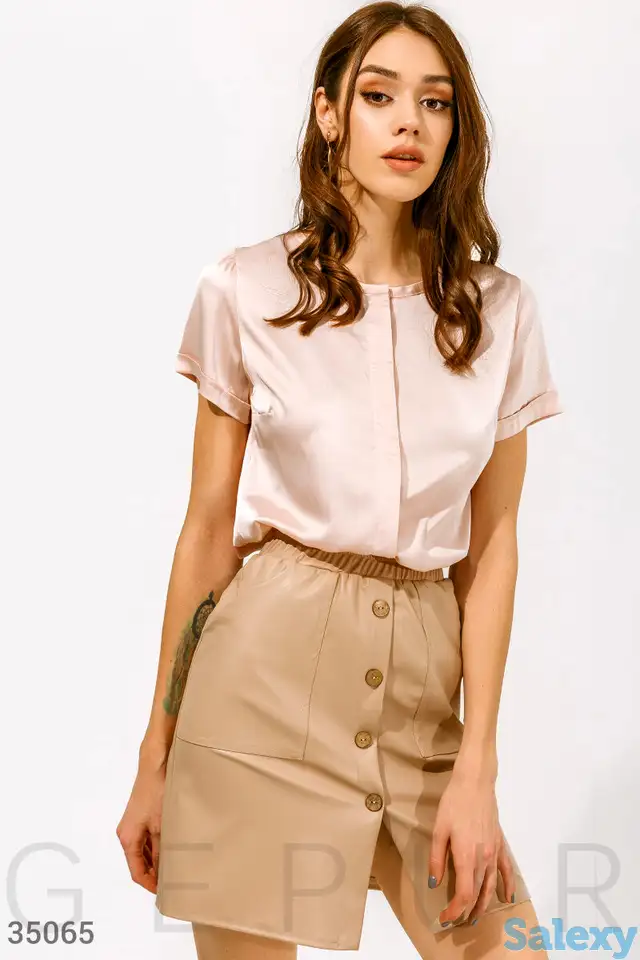 Блуза из струящейся ткани, фотография 1