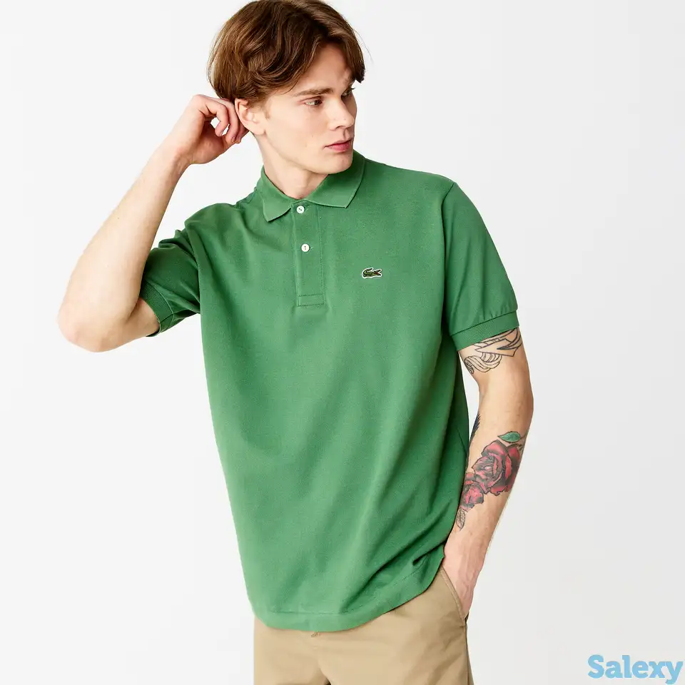 Мужское поло lacoste l1212 classic fit, фотография 1