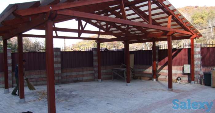 Деревянные беседки в Алматы, фотография 4