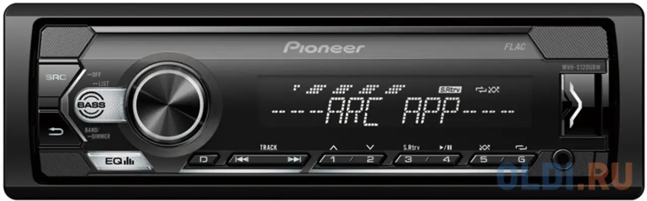 Автомагнитола pioneer mvh-s120ubw 1din 4x50вт, фотография 1