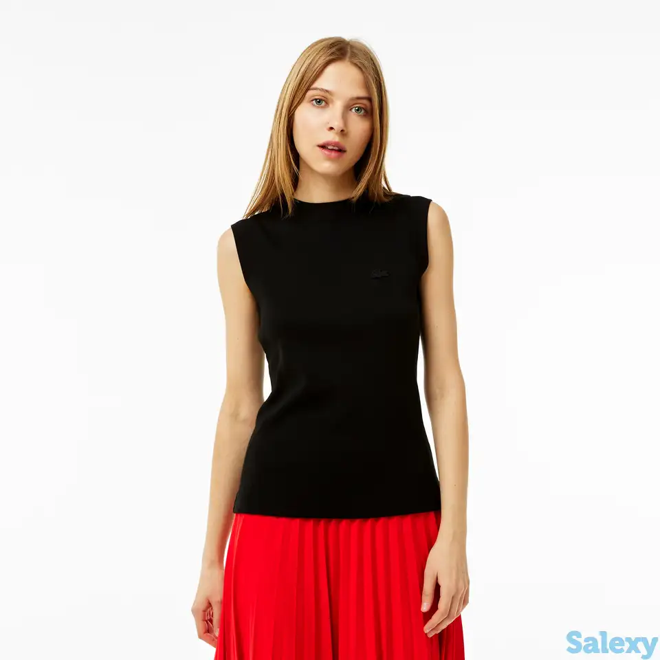 Женская футболка lacoste slim fit, фотография 1