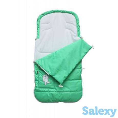 Конверт демисезонный 'Зайчик', зеленый, фотография 1