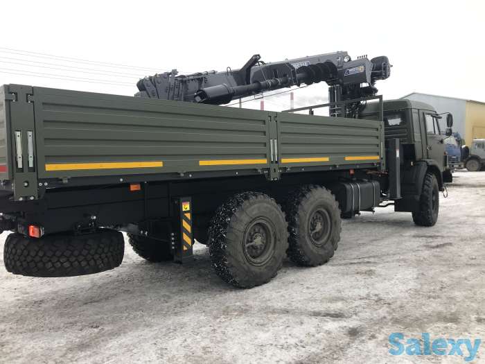 камаз 43118 с манипулятором и ямобуром НОВЫЙ, фотография 3