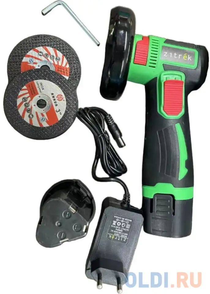 Углошлифовальная машина zitrek ag 12 76 мм с акб, фотография 1