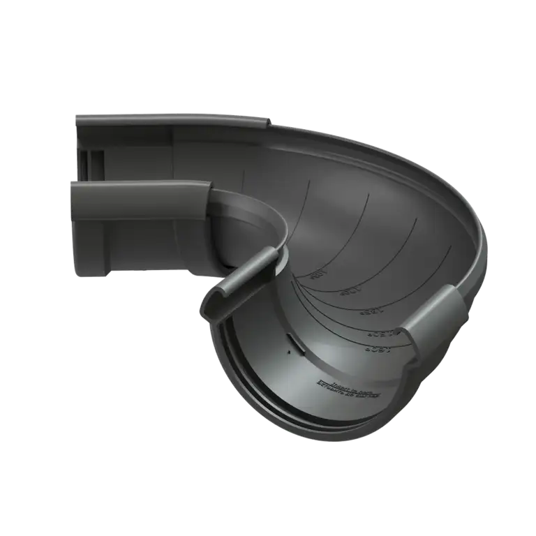 Угол желоба прямоугольный; полукруглый; круглый, фотография 1