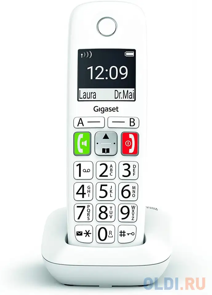 Трубка доп. dect gigaset e290hx hsb rus белый для e290, фотография 1