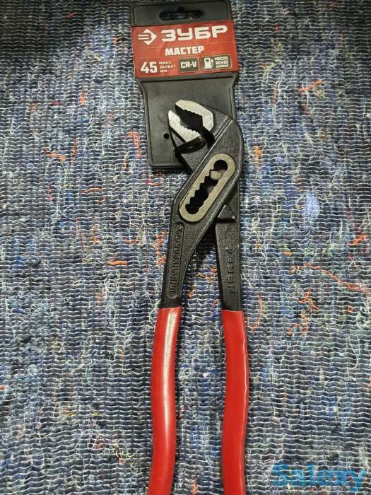 Клещи переставные Сr-V, высокомощный коробчатый шарнир, 300мм, ЗУБР, фотография 1