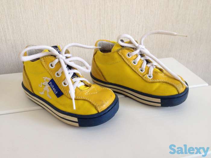 Ботинки детские Pickwick Jr (Италия), желтые, унисекс, недорого, фотография 1