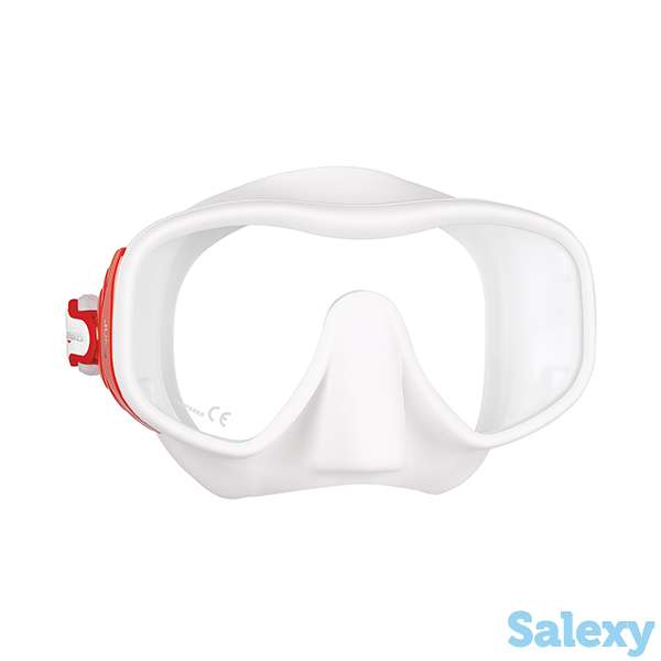 Маска для плавания mares juno, для взрослых - ц.обт.белый, ц.р.бело-красный, фотография 2