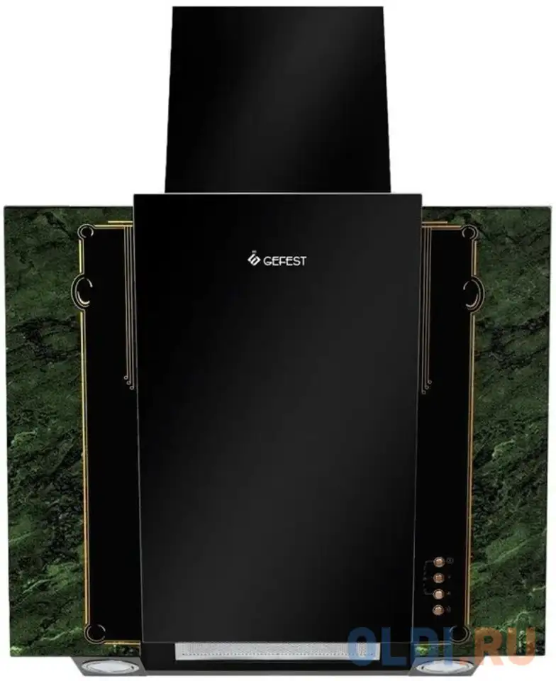 Вытяжка наклонная gefest во 3603 к69 зеленый, фотография 1