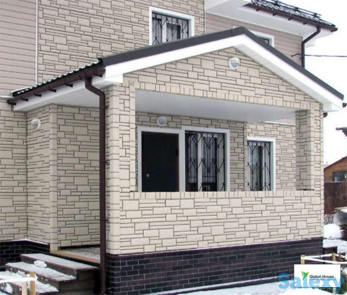 Облицовка фасада цементным сайдингом, фотография 1