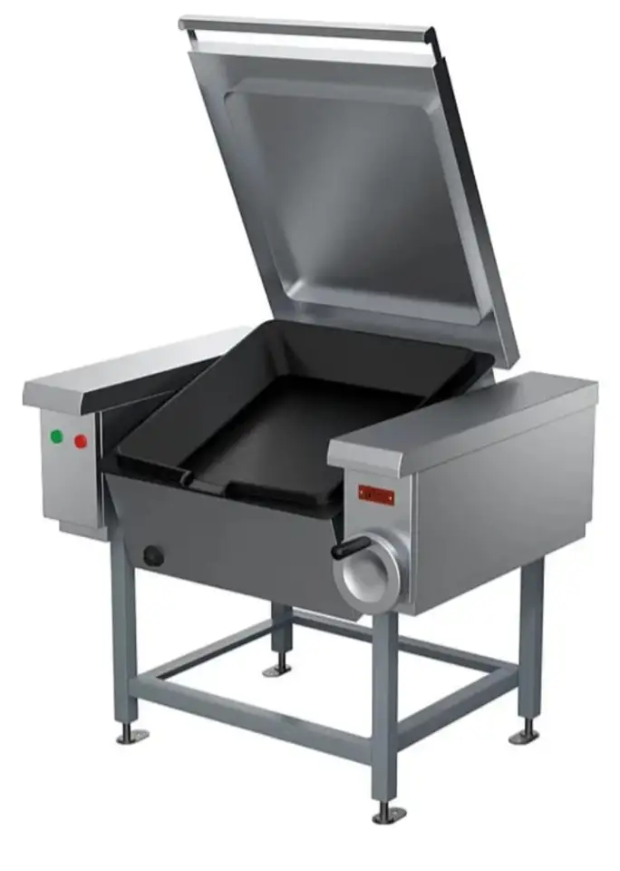 Опрокидывающаяся сковорода Проммаш СЭЧ-0,25 используется на предприятиях общественного питания и торговли для жарения ос, фотография 1