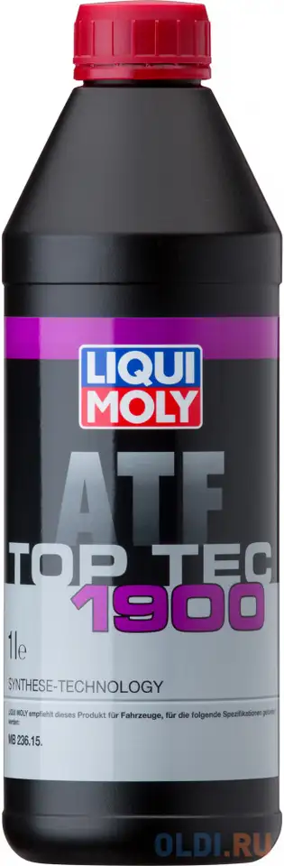 Нс-синтетическое трансмиссионное масло liquimoly top tec atf 1900 1 л 3648, фотография 1