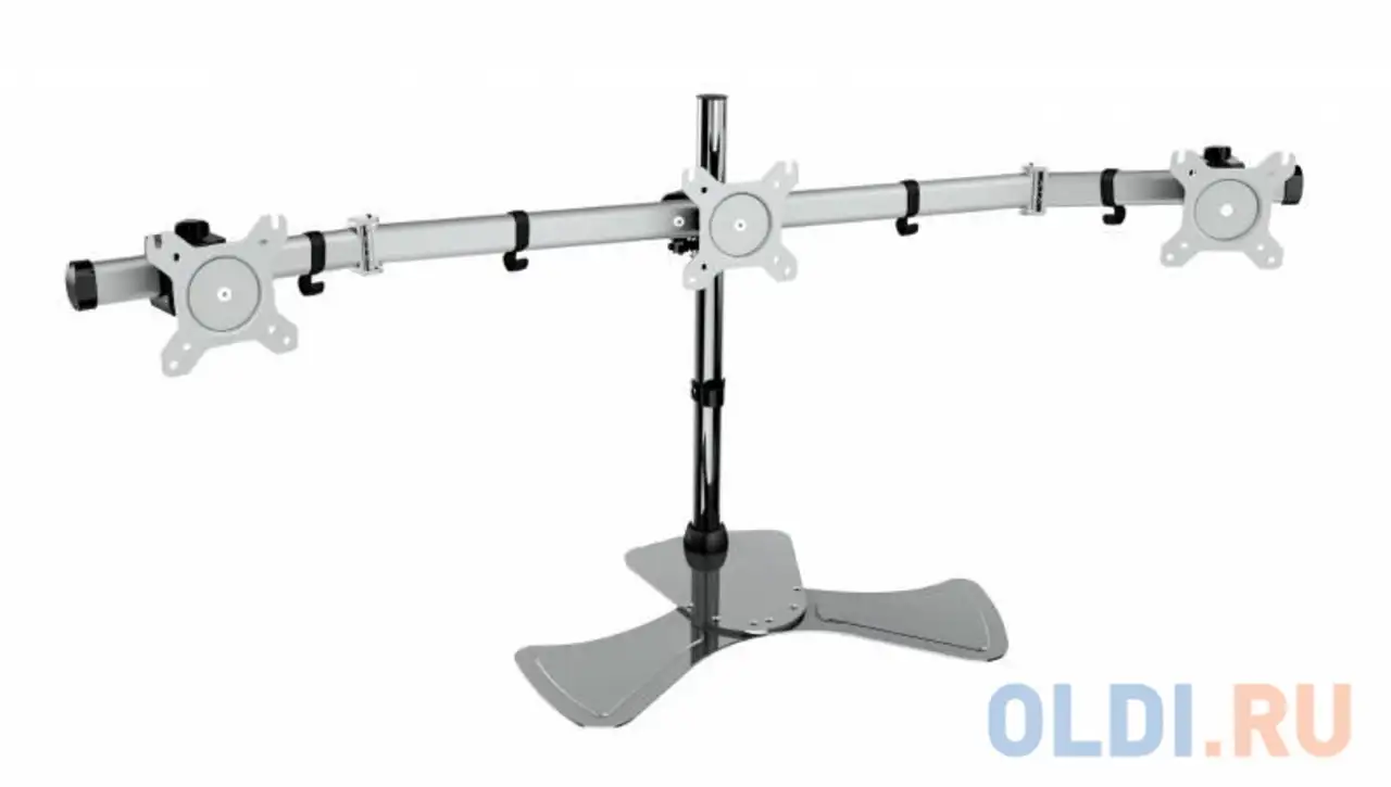 Кронштейн для мониторов cactus cs-vm-mp330s-al серебристый 15
