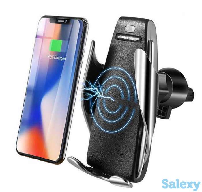 Продам автомобильную беспроводную зарядку-держатель с сенсорным датчиком Smart Sensor Wireless Charger S5, фотография 1