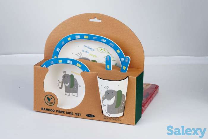 Детская посуда из бамбука, фотография 5