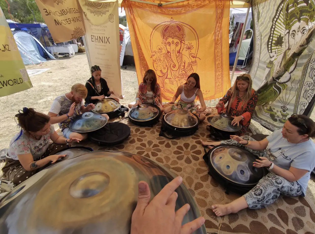Музыкальные мастер-классы на ваших праздниках барабаны шанкобызы ханги хэндпаны бубны, фотография 5