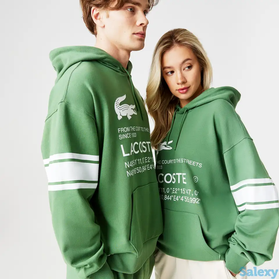 Толстовка lacoste oversize fit unisex, фотография 1