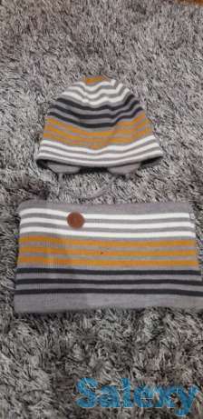 Детский набор шапка и шарф-снуд очень теплые, фотография 1