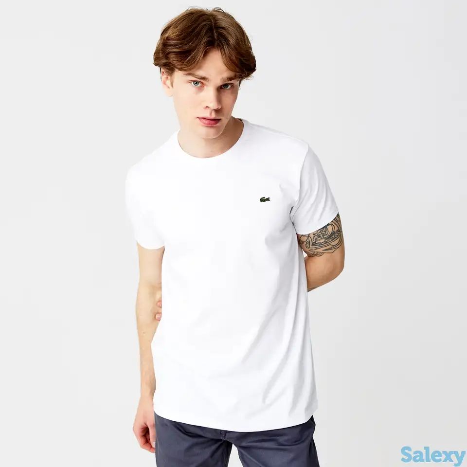 Мужская хлопковая футболка с круглым вырезом, фотография 1