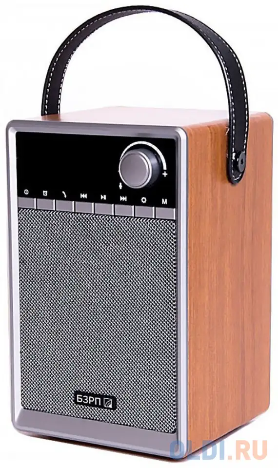 Радиоприемник портативный сигнал бзрп рп-333 дерево светлое usb microsd, фотография 1