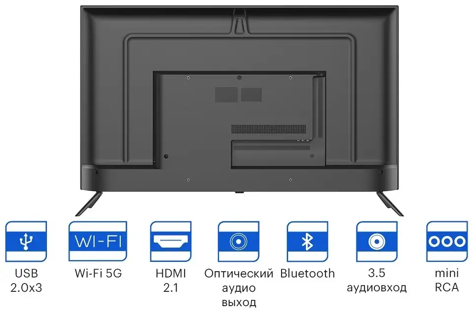 Телевизор Kivi 43U740NB 109 см черный, фотография 3