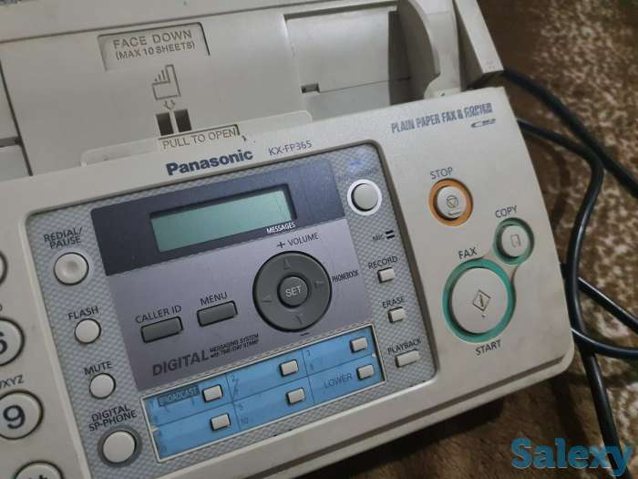 Стационарный телефон Panasonic KX-FP 365 Сделано в Малазии, фотография 1