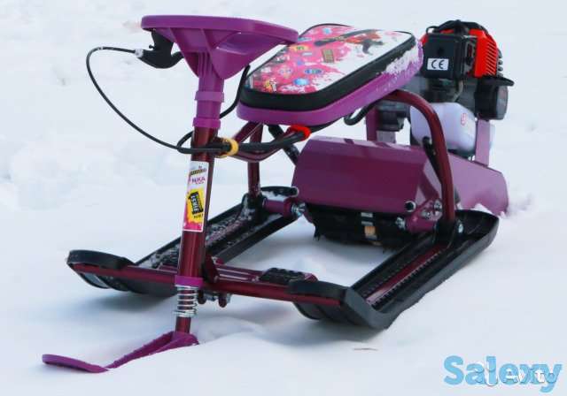 Купить детский снегокат с тяговой приставкой, фотография 1