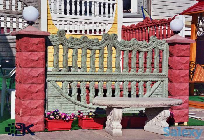 Железобетонный забор, еврозабор, забор, фотография 5