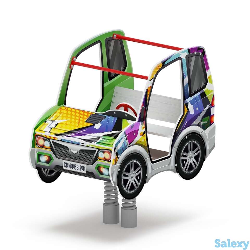 Качалка на пружине машинка ио 23.03.01-02, фотография 1