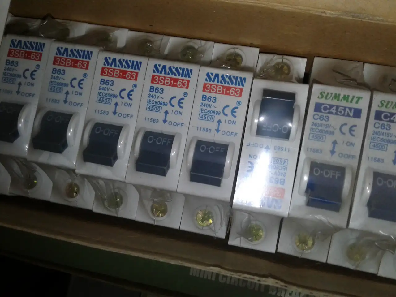 Автомат реечный В sassin 1Р 63A. С summit  1р 63А, фотография 1