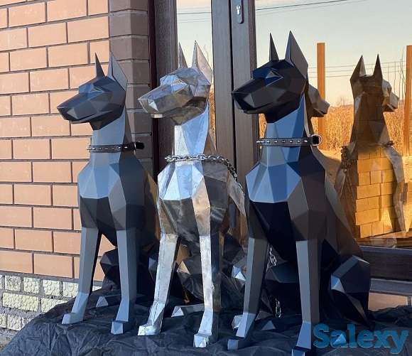 Полигональные фигуры из металла, готовые и на заказ., фотография 1