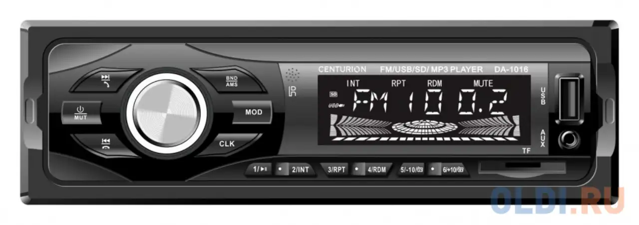 Автомагнитола centurion da-1016 1din 4x50вт, фотография 1
