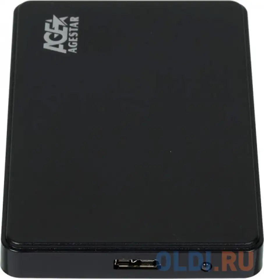 Внешний корпус для hdd agestar 3ub2p2 sata iii пластик черный 2.5