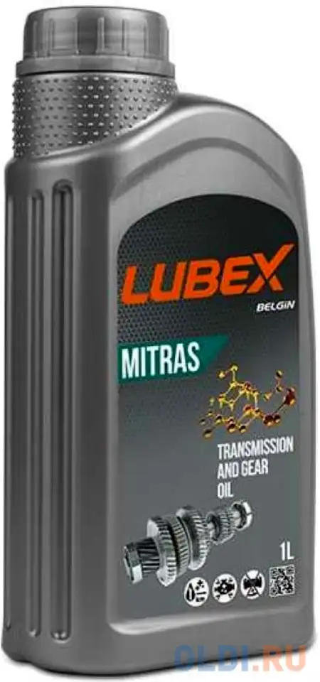 L020-0882-1201 lubex мин. тр.масло mitras ax hyp  80w-90 gl-5 (1л), фотография 1