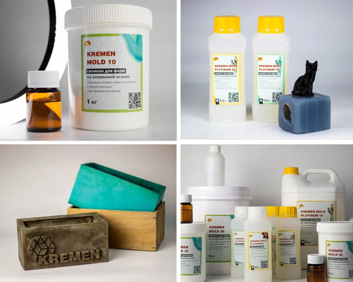 Литьевой силикон для форм 10-ка и 30-ка ОЛОВО и ПЛАТИНА фасовка 5кг и 10кг, фотография 1