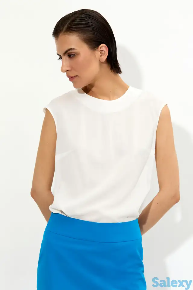 Базовая блузка из вискозы vassa&co, фотография 1