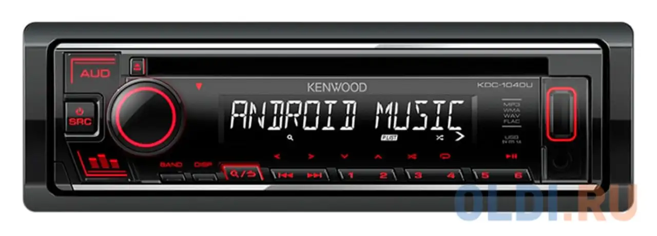 Автомагнитола cd kenwood kdc-1040u 1din 4x50вт, фотография 1