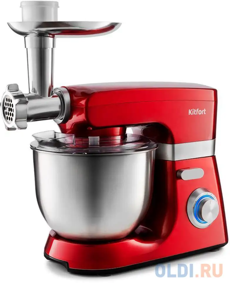 Миксер планетарный kitfort кт-1398-1 красный, фотография 1