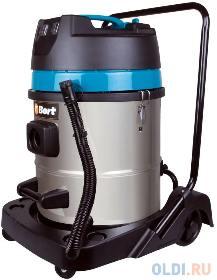 Промышленный пылесос bort bss-2260-twin сухая влажная уборка синий серый, фотография 1
