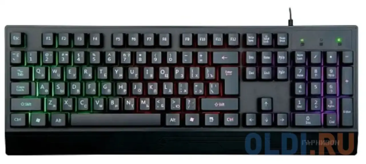 Клавиатура гарнизон gk-210g black usb, фотография 1