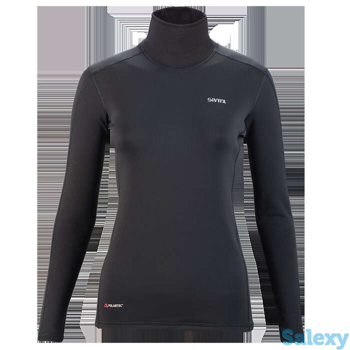 Термобелье майка сивера вуйма в(ж) с воротником женская черная, фотография 1