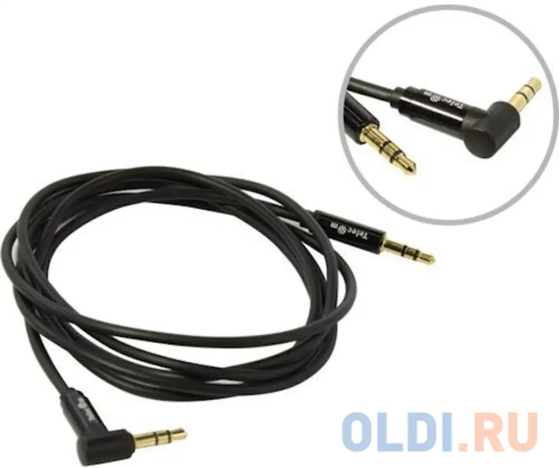 Кабель соединит угловой 3.5 jack (m) - 3.5 jack (m), 1.5м, фотография 1